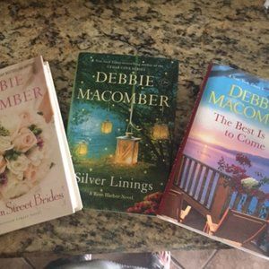 Three hardcover books by Debbie Macomber